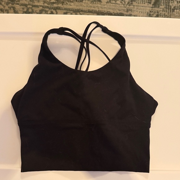 Alphalete Black Strappy Sports Bra - Picture 2 of 2